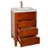 high quality single sink wood+mdf bathroom vanity cabinet